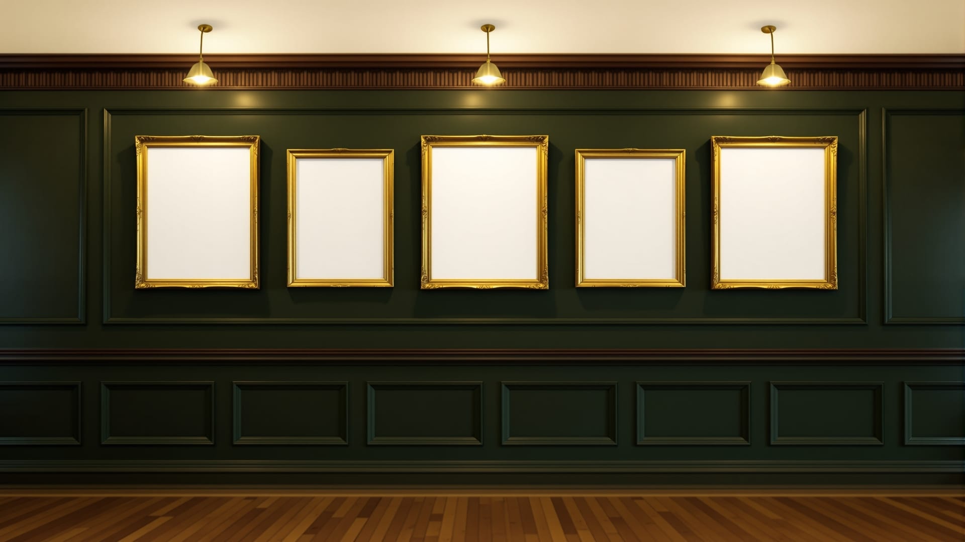 Framed certificates on a shop entrance wall